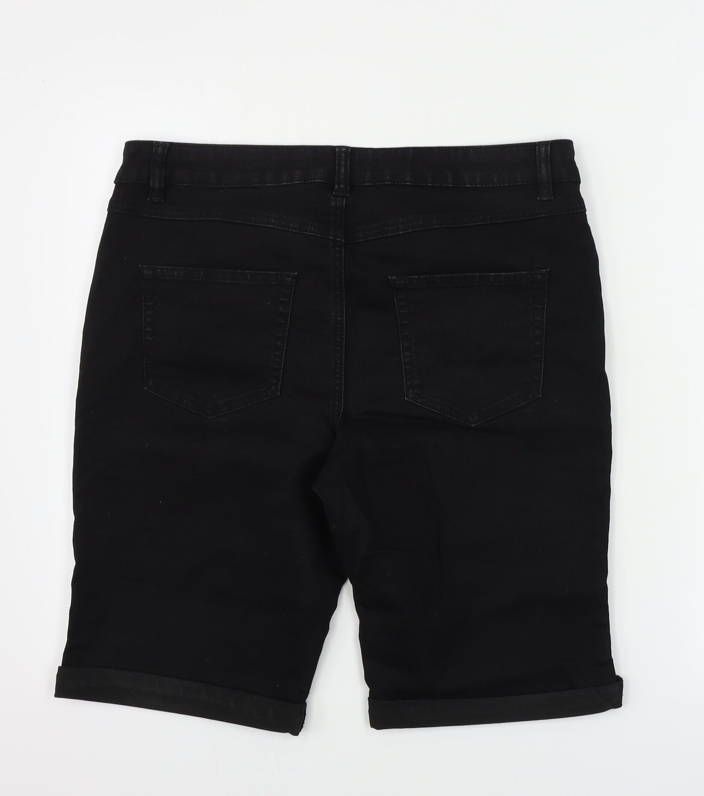 George  Womens Black   Chino Shorts Size 14