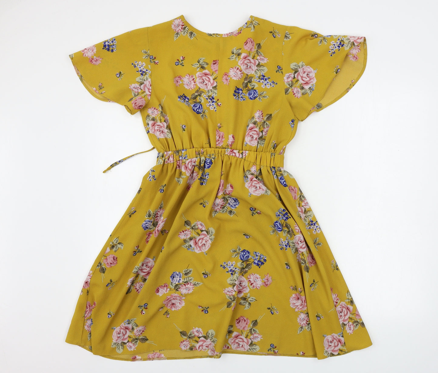 Atmosphere  Womens Yellow Floral  A-Line  Size 8