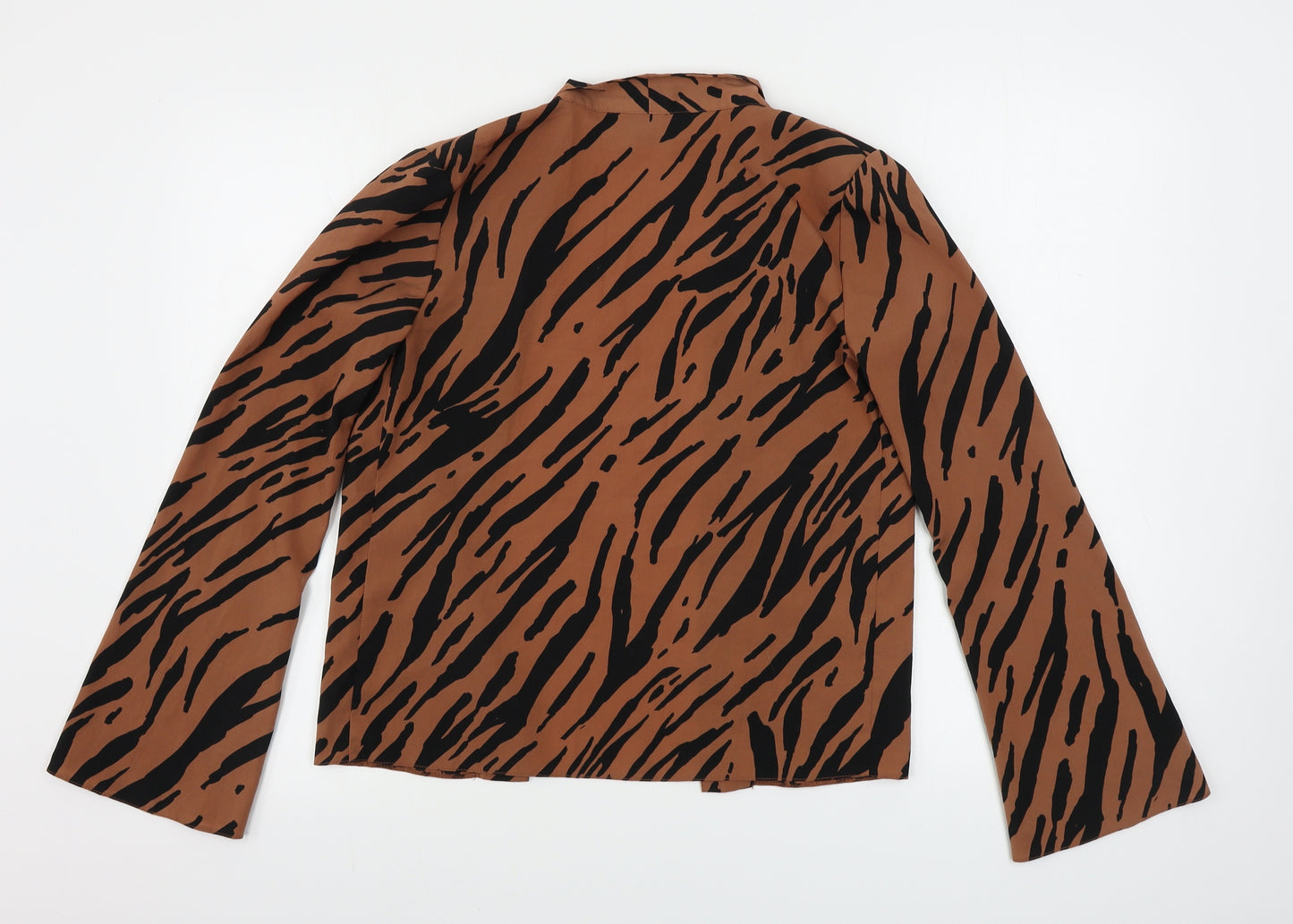 ASOS  Womens Brown Animal Print  Cardigan Jumper Size 4