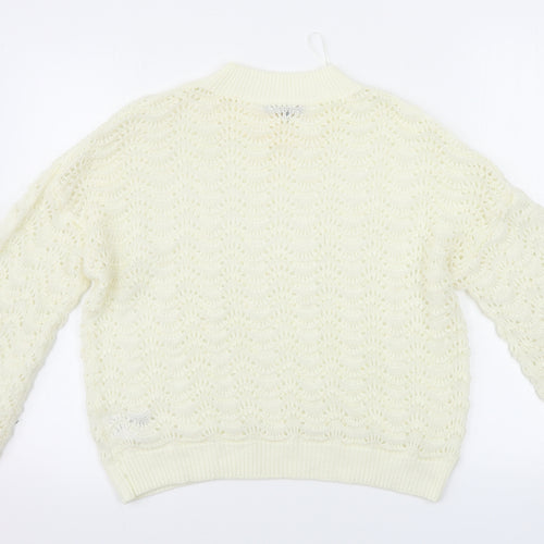 Oliver Bonas  Womens Ivory   Pullover Jumper Size 6