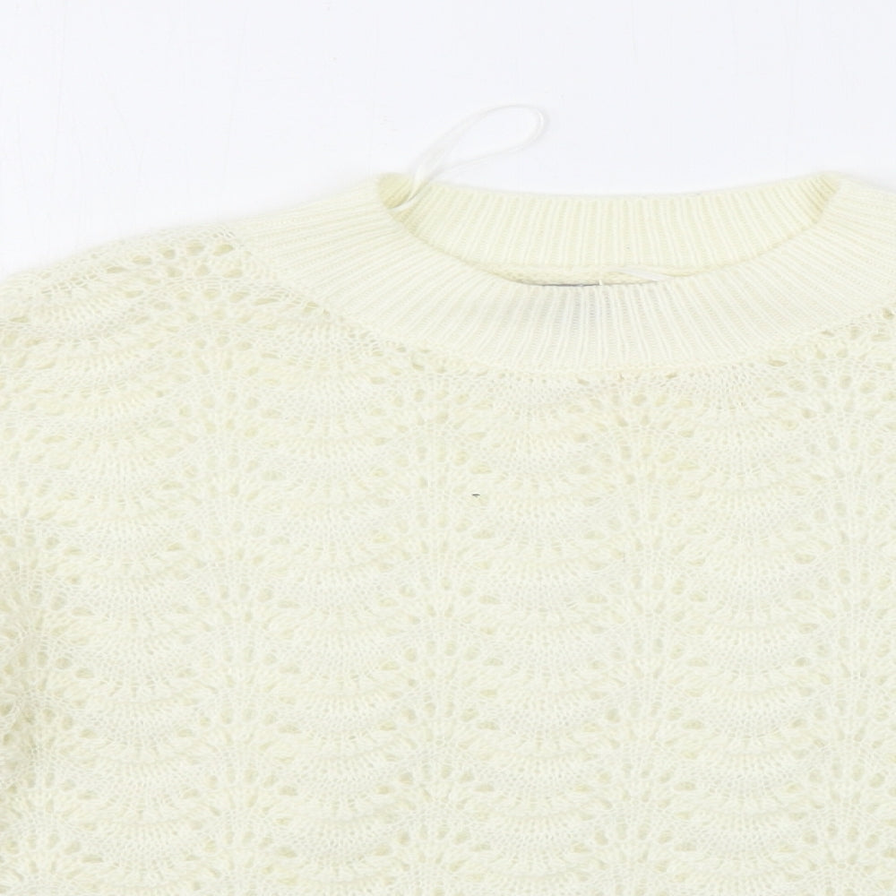 Oliver Bonas  Womens Ivory   Pullover Jumper Size 6