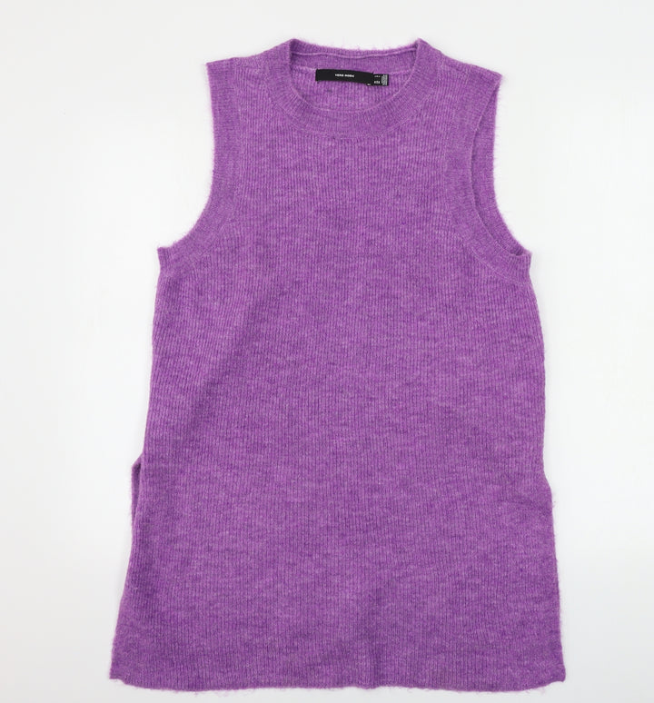 VERO MODA Womens Purple   Pullover Jumper Size L