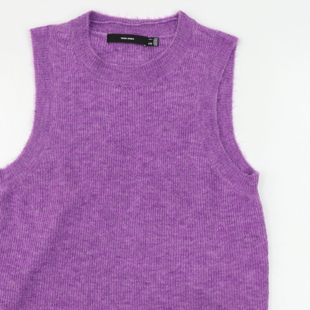 VERO MODA Womens Purple   Pullover Jumper Size L