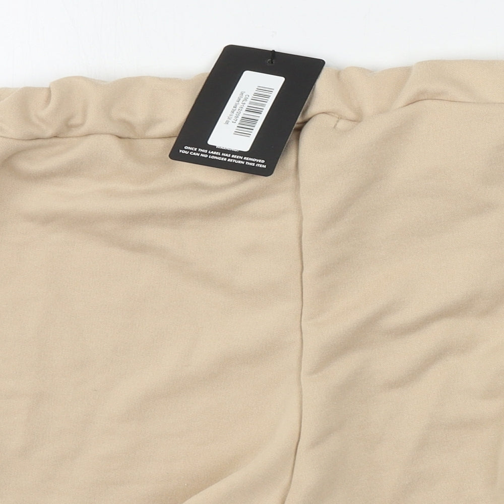 PRETTYLITTLETHING Womens Pink   Sweat Shorts Size 14