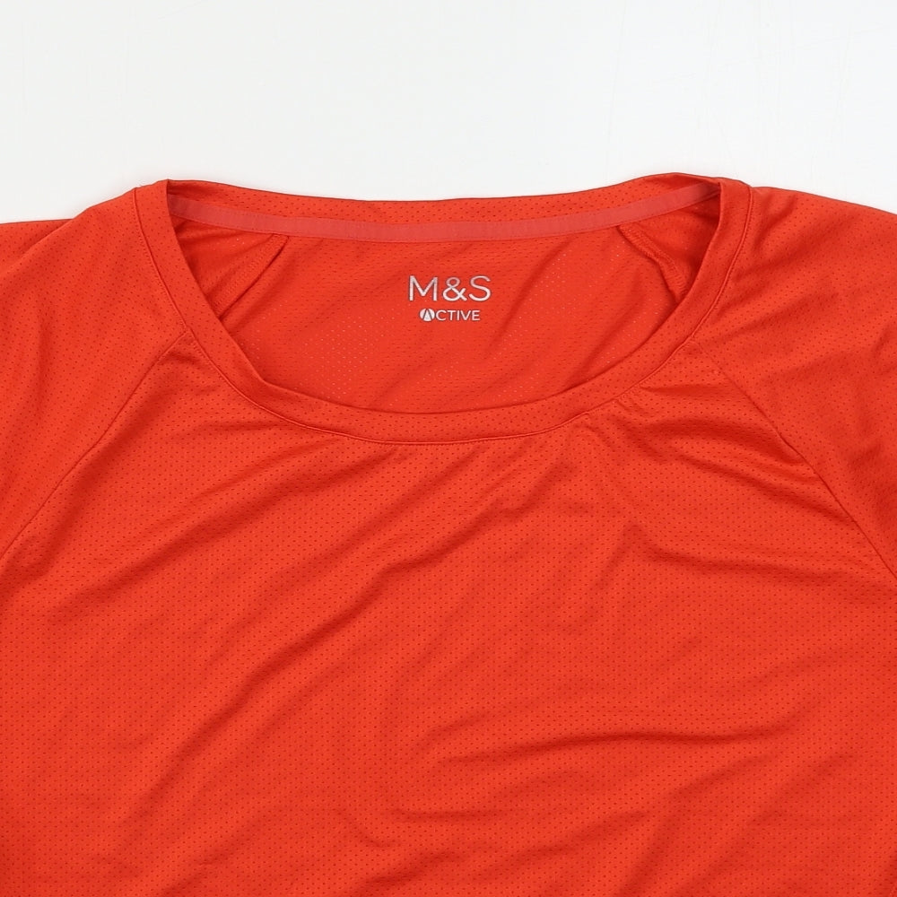 Marks and Spencer  Womens Red   Basic T-Shirt Size 12