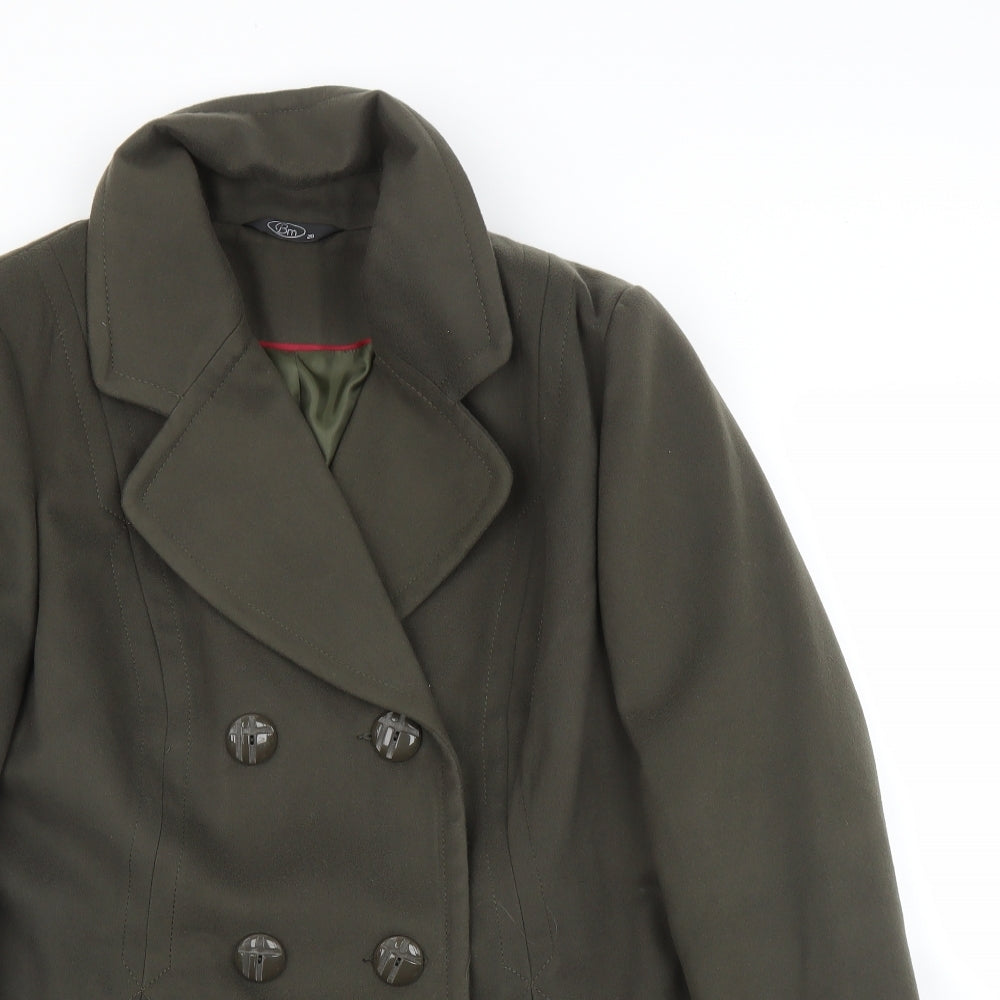 BM Womens Green   Pea Coat Coat Size 20