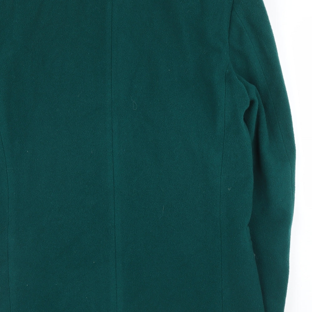 CIA Womens Green Plaid  Overcoat Coatigan Size 22