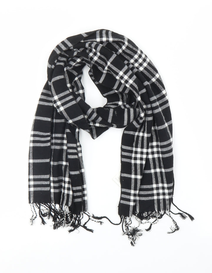 Select Unisex Black Check   Scarf