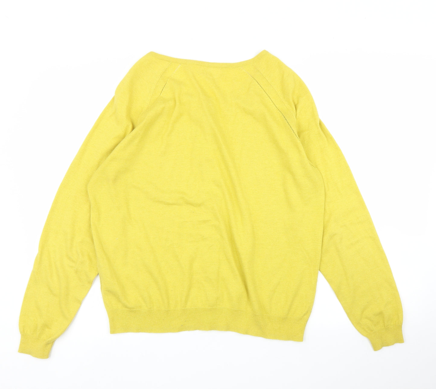 NEXT Womens Yellow   Cardigan Jumper Size 20