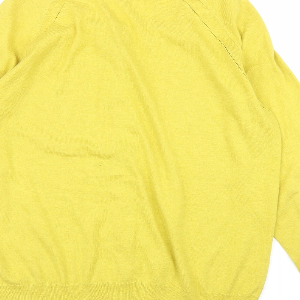 NEXT Womens Yellow   Cardigan Jumper Size 20