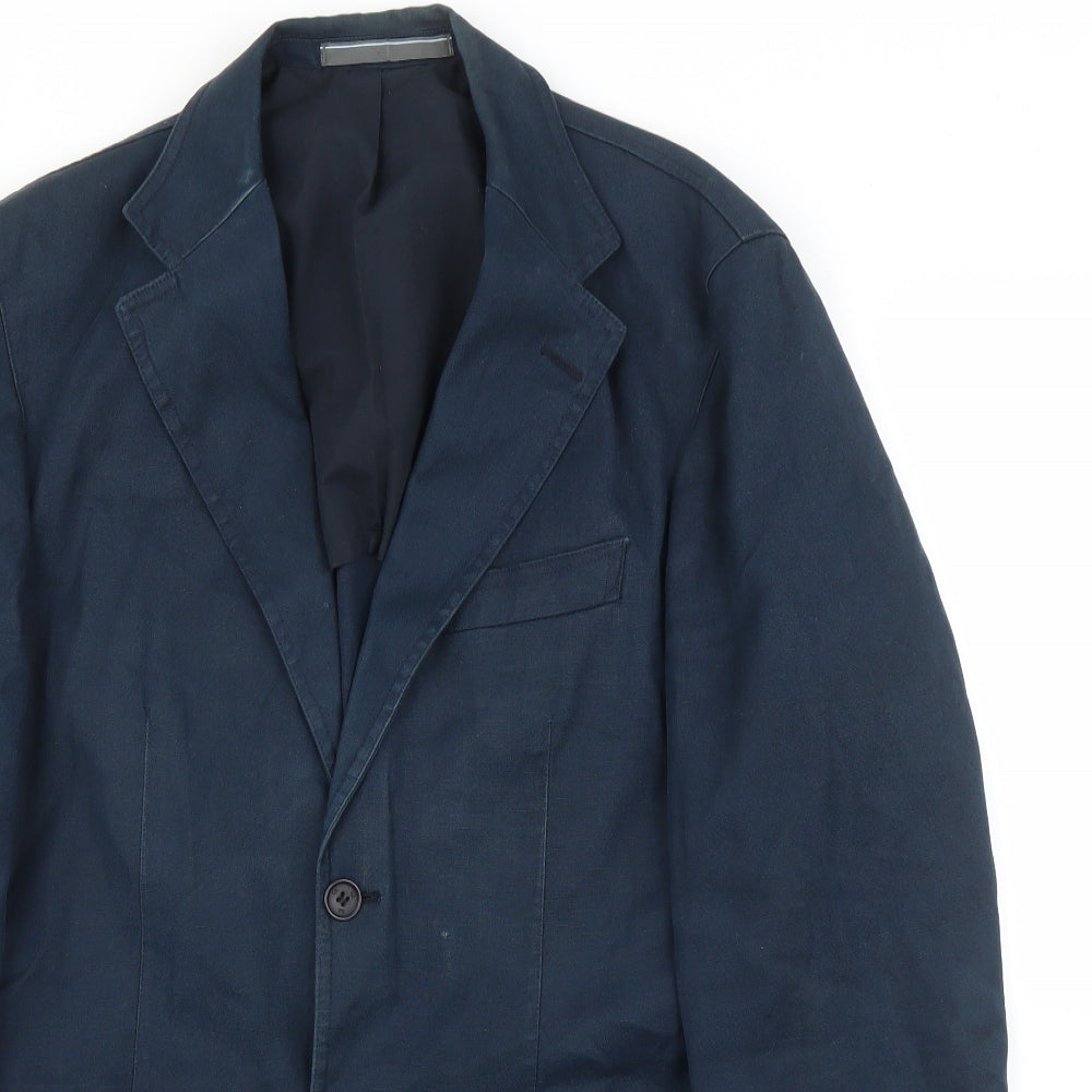 M&S Mens Blue   Jacket Blazer Size S