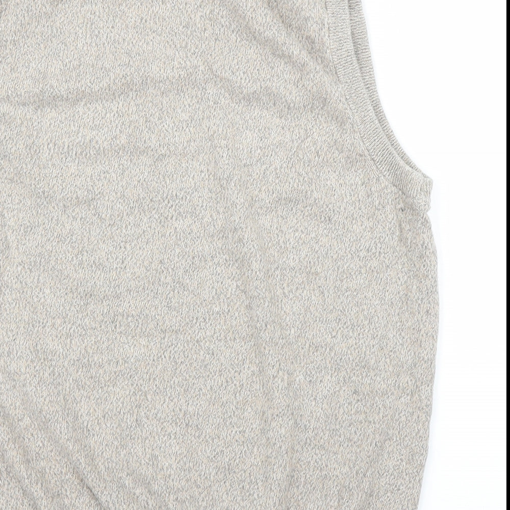 M&S Mens Beige   Vest Jumper Size M