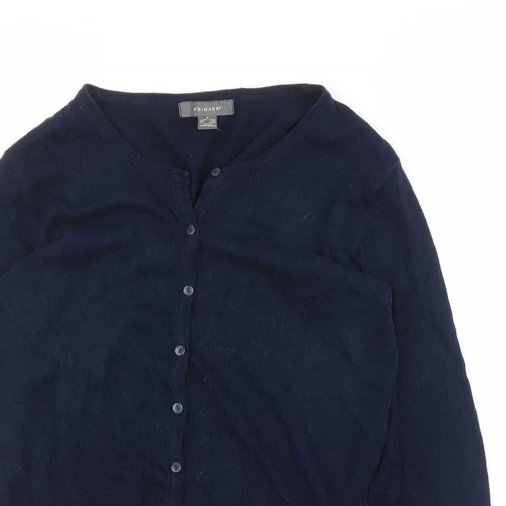 Primark Womens Blue   Cardigan Jumper Size S