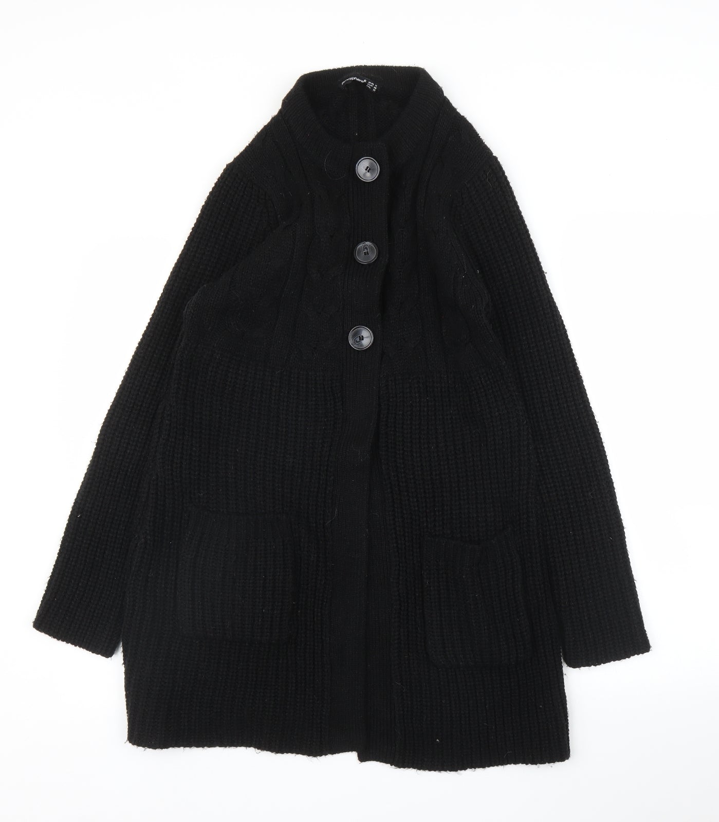 Primark Womens Black   Cardigan Jumper Size 12