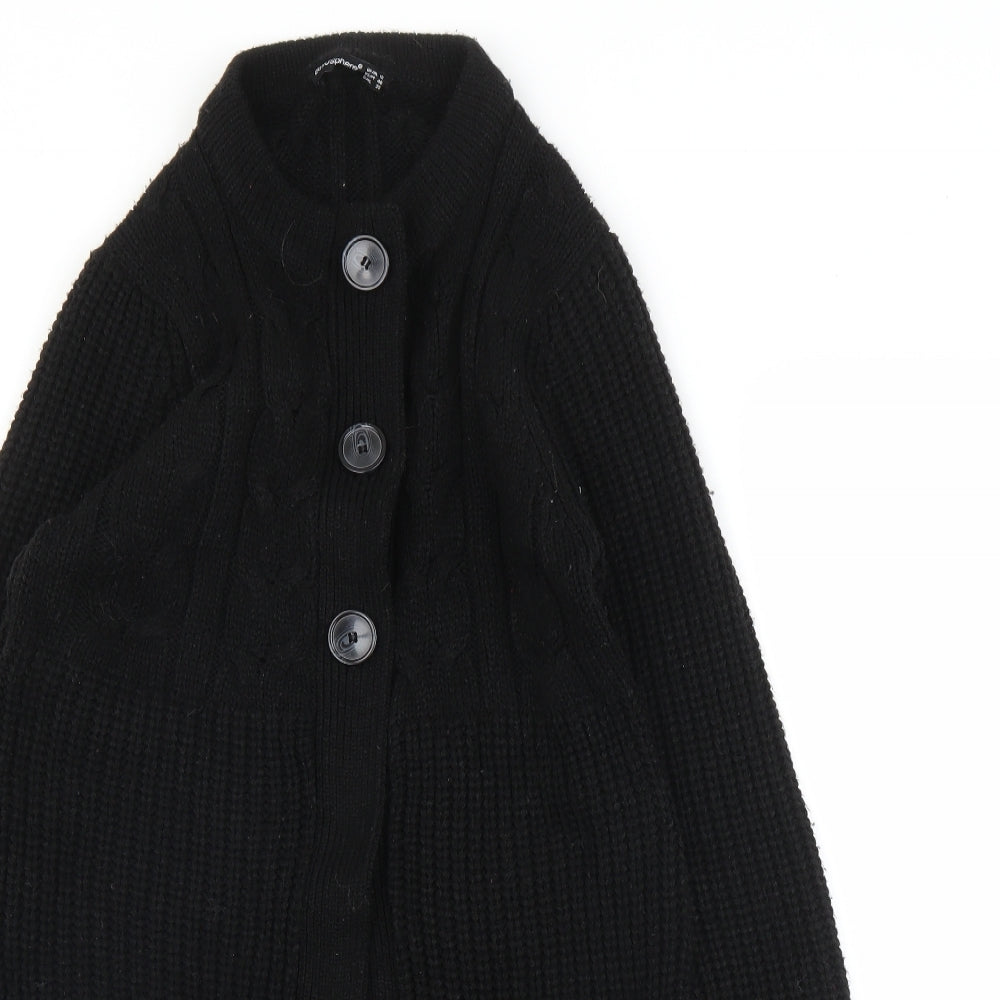 Primark Womens Black   Cardigan Jumper Size 12