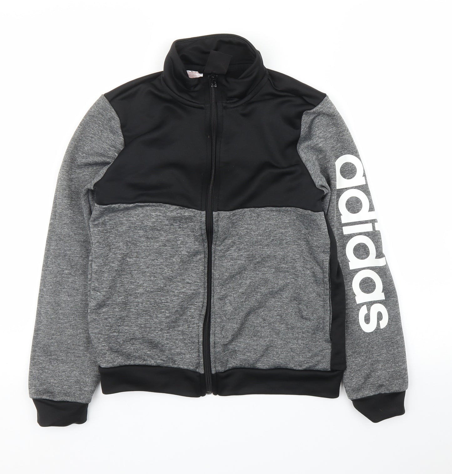 adidas Boys Grey   Full Zip Jumper Size 12 Years