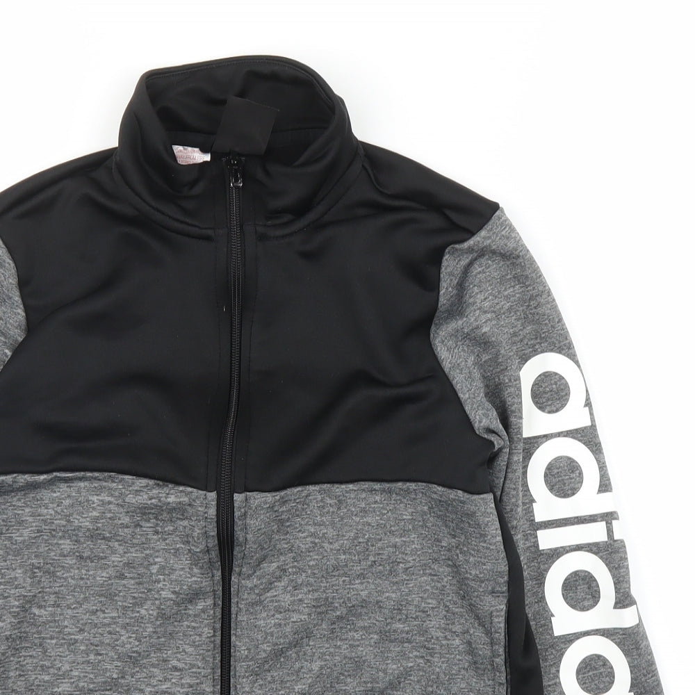 adidas Boys Grey   Full Zip Jumper Size 12 Years