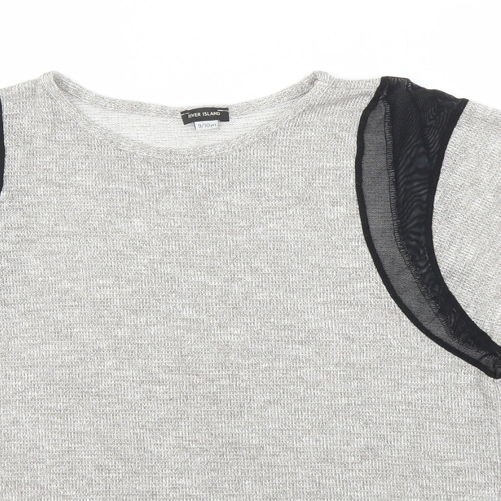 River Island Girls Beige   Basic Blouse Size 9 Years