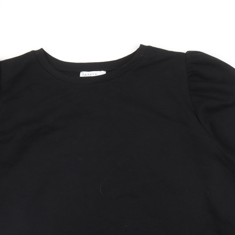 Papaya Womens Black   Pullover Jumper Size 20