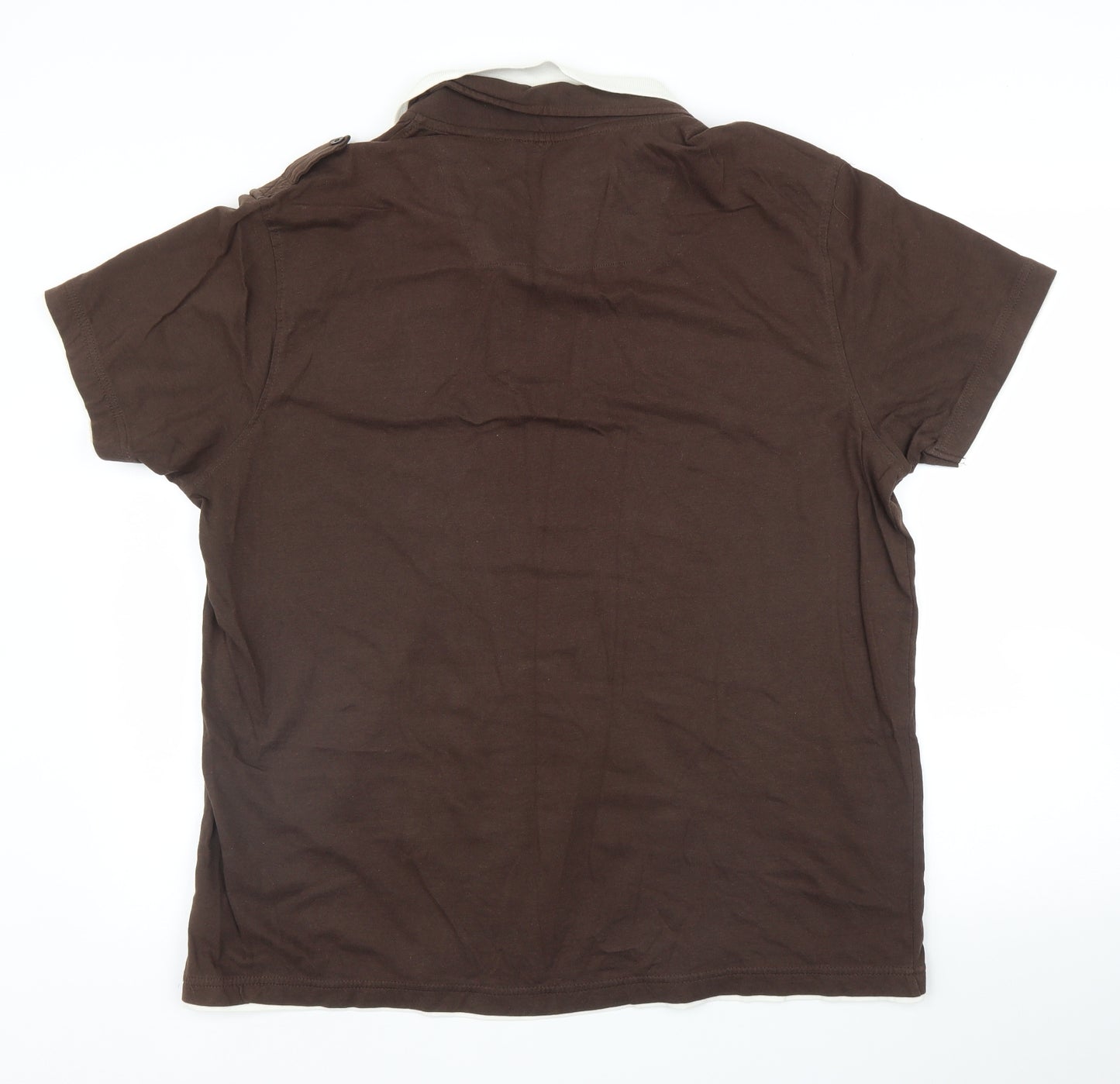 F&F Mens Brown    Polo Size XL