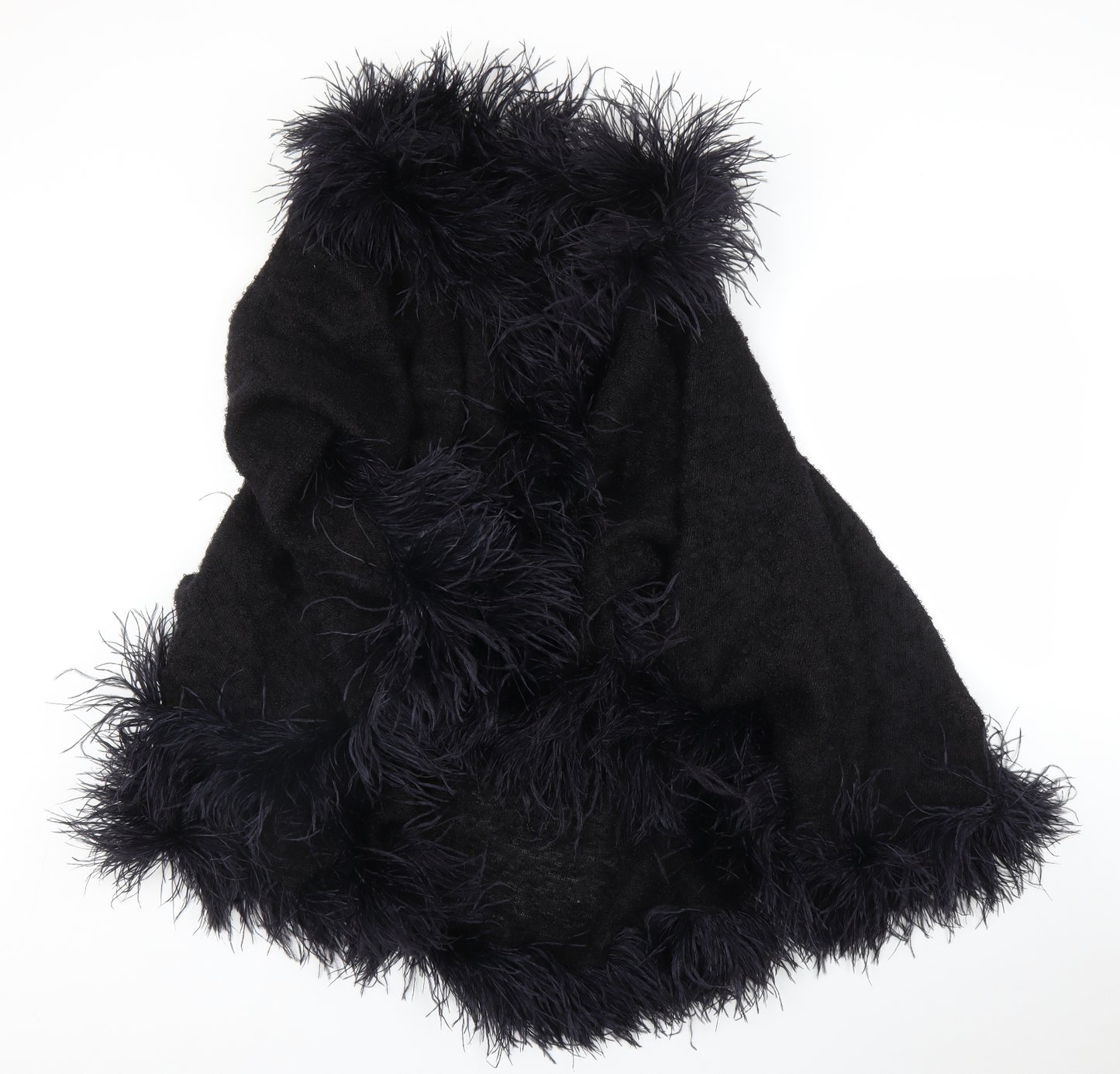 Scarf Initiative Womens Black   Cape Jumper One Size