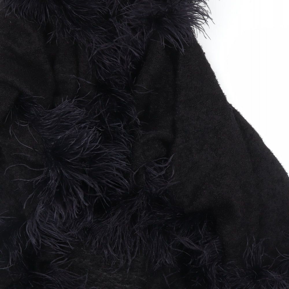 Scarf Initiative Womens Black   Cape Jumper One Size