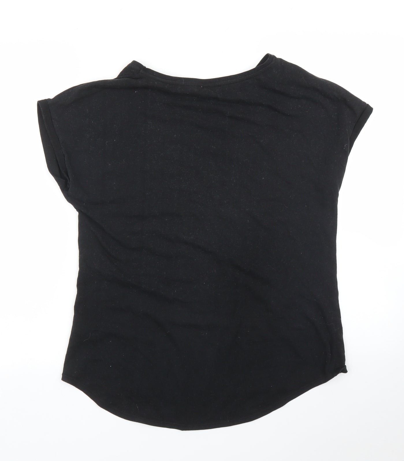 Papaya Womens Black   Basic T-Shirt Size 12