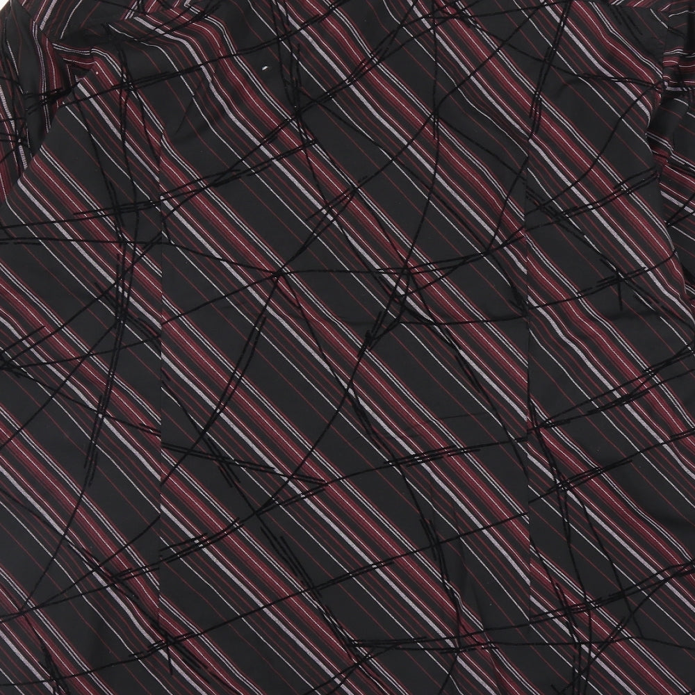 Burton Mens Purple Striped   Button-Up Size L