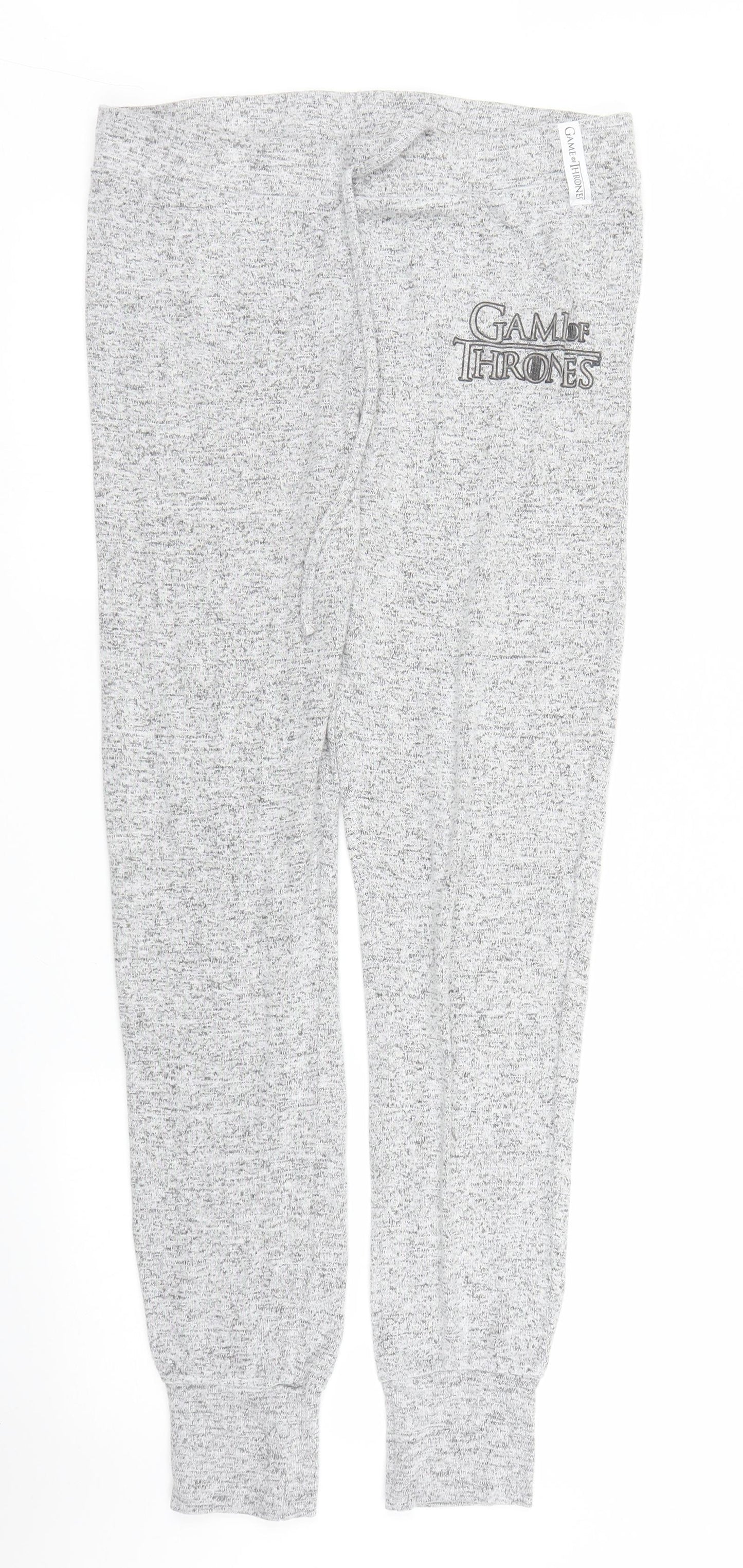 Primark Womens Grey   Sweatpants Trousers Size 12 L28 in - Game of Thrones