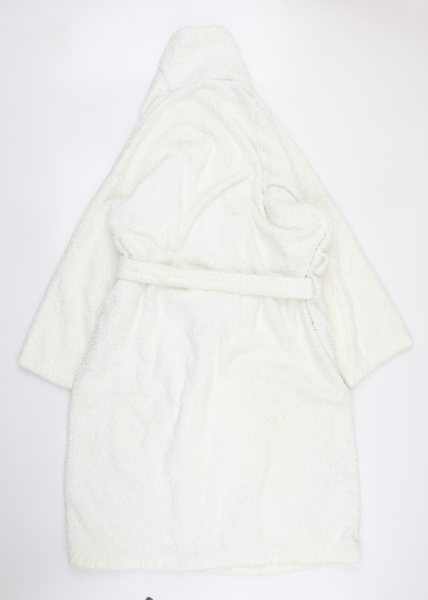 Christie Womens White Solid  Chemise Robe Size L