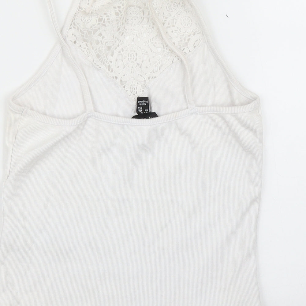 New Look Womens White   Camisole Blouse Size 12