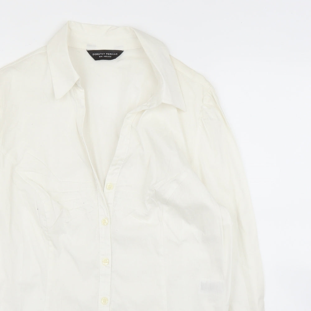 Dorothy Perkins Womens White   Basic Blouse Size 16