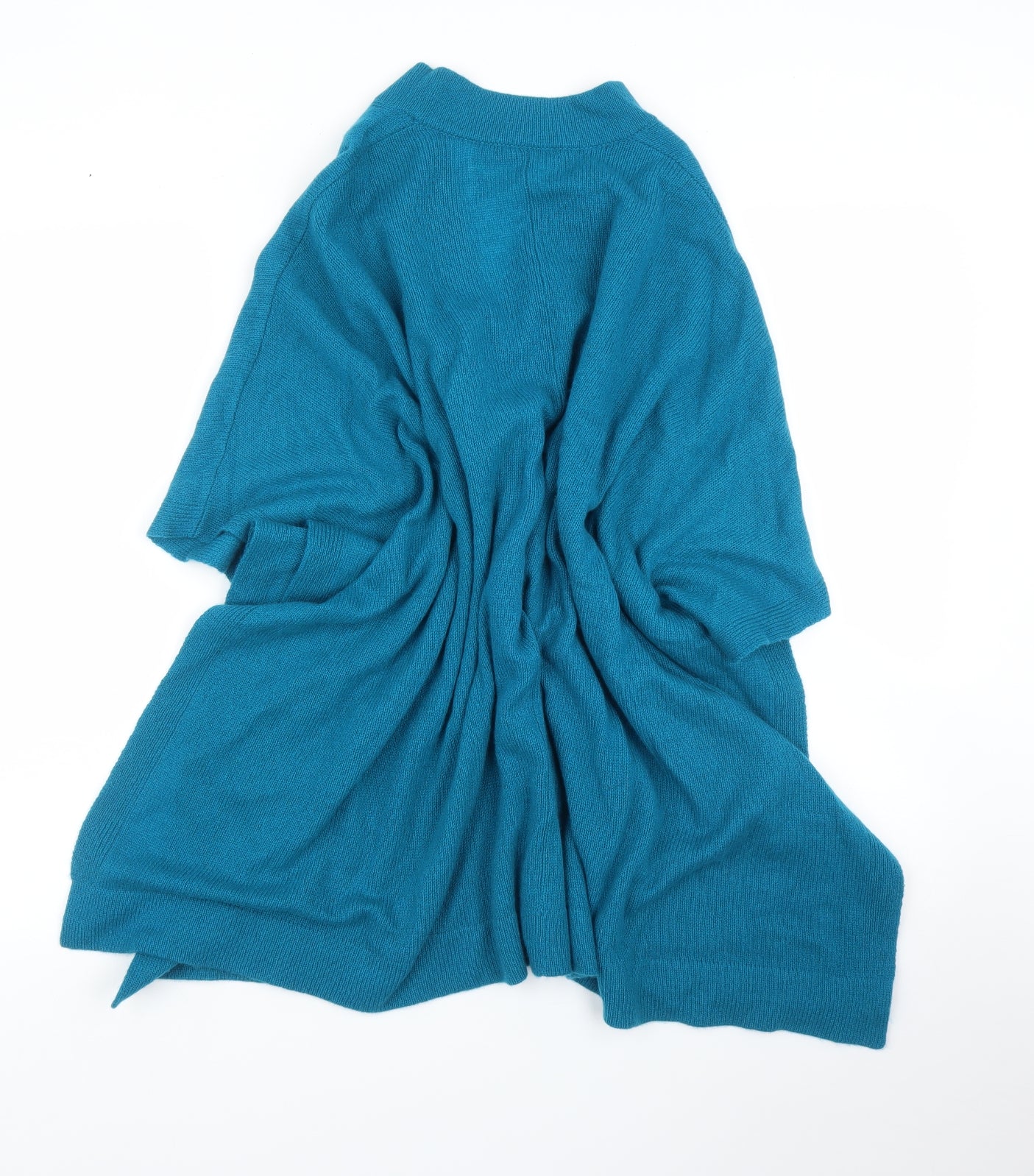 M&S Womens Blue   Cape Jumper One Size