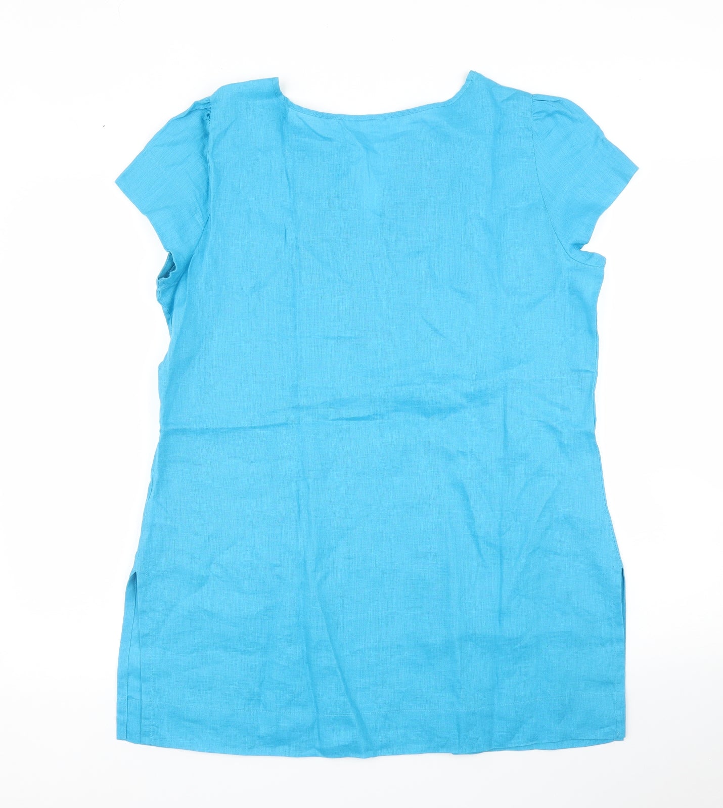 M&S Womens Blue   Tunic Blouse Size 14