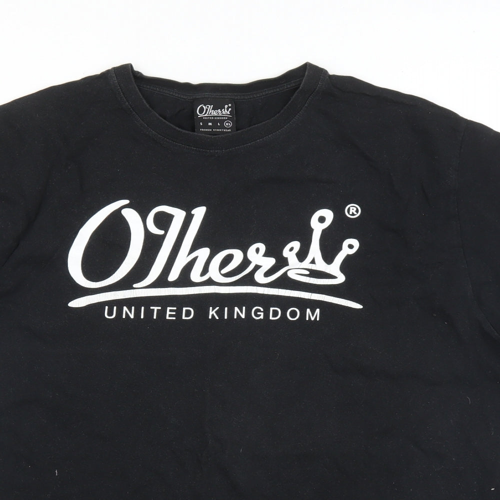 OJhess Mens Black    T-Shirt Size XL