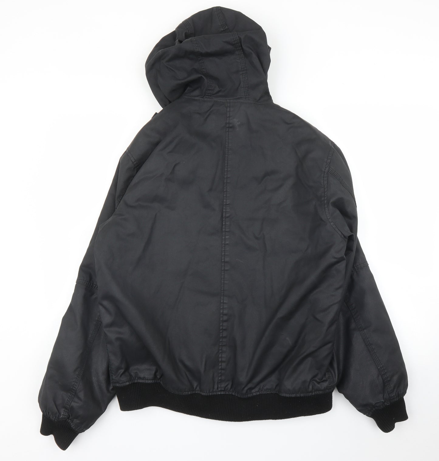 H&M Mens Black   Bomber Jacket Coat Size M