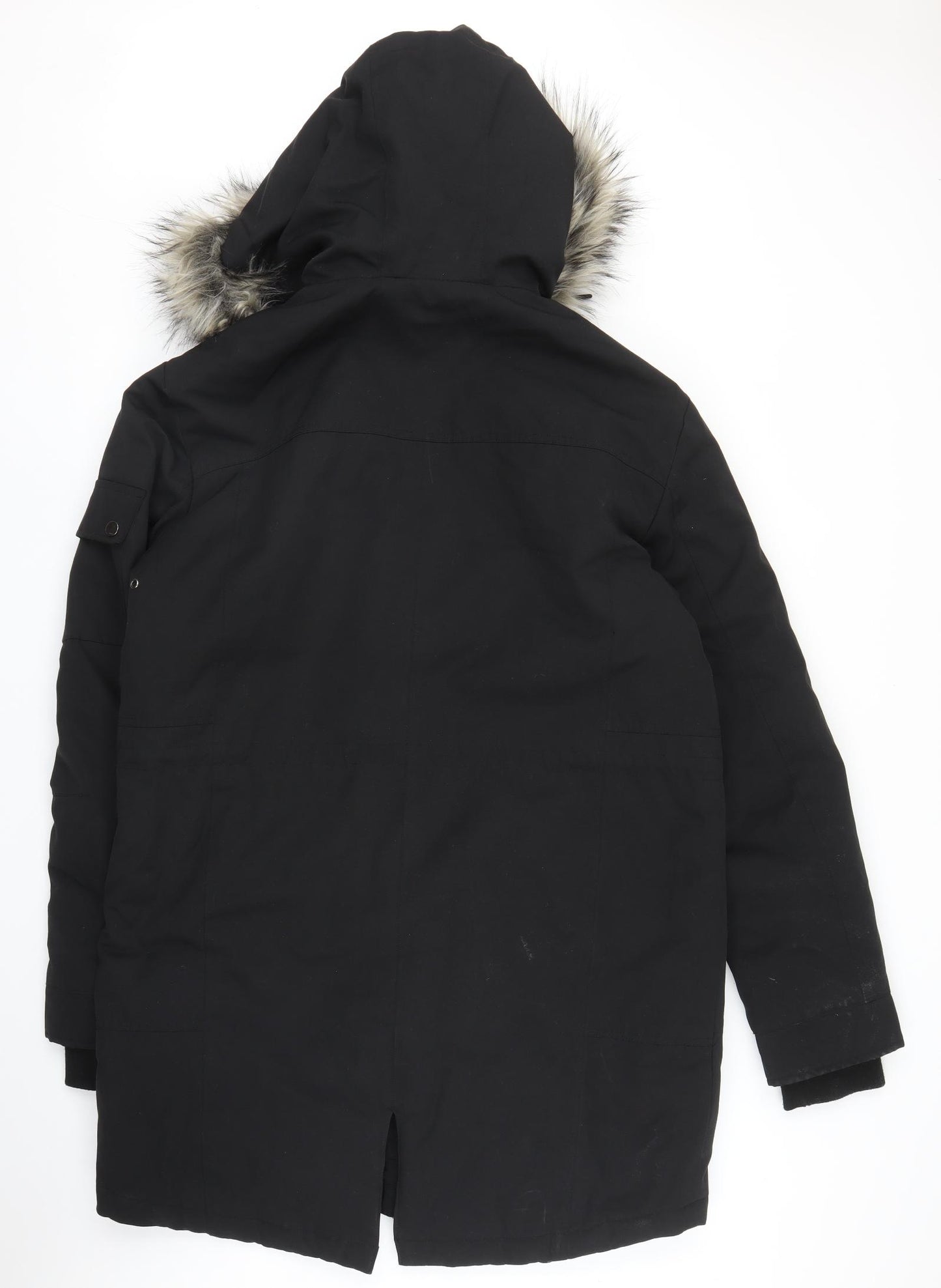 Your Turn Womens Black   Parka Coat Size XL