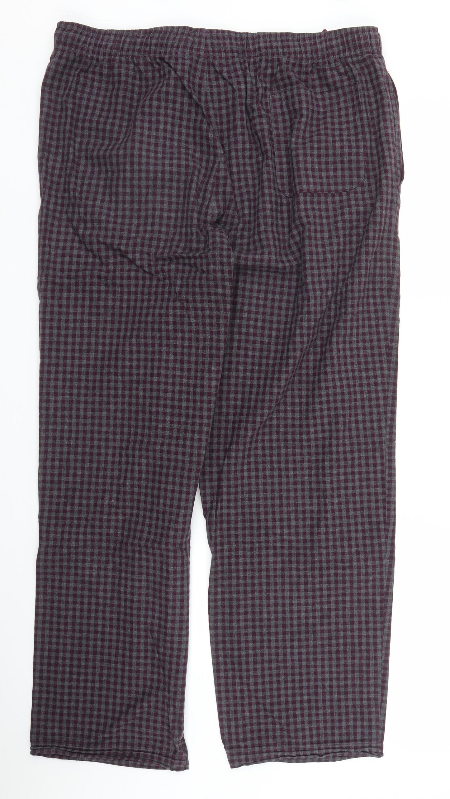 Matalan Mens Purple Check   Pyjama Pants Size XL