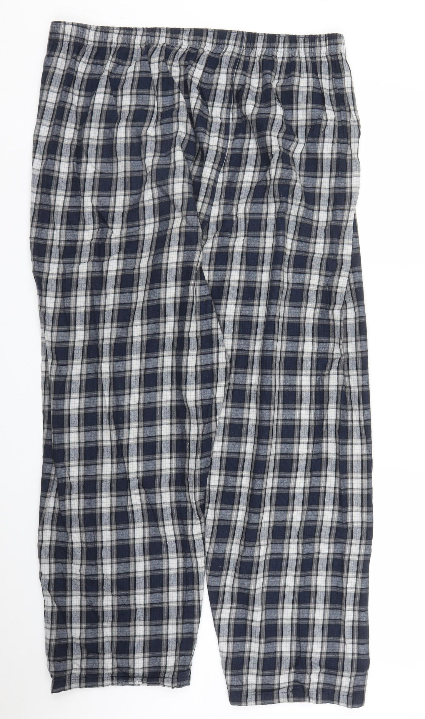 George Mens Blue Plaid   Pyjama Pants Size XL