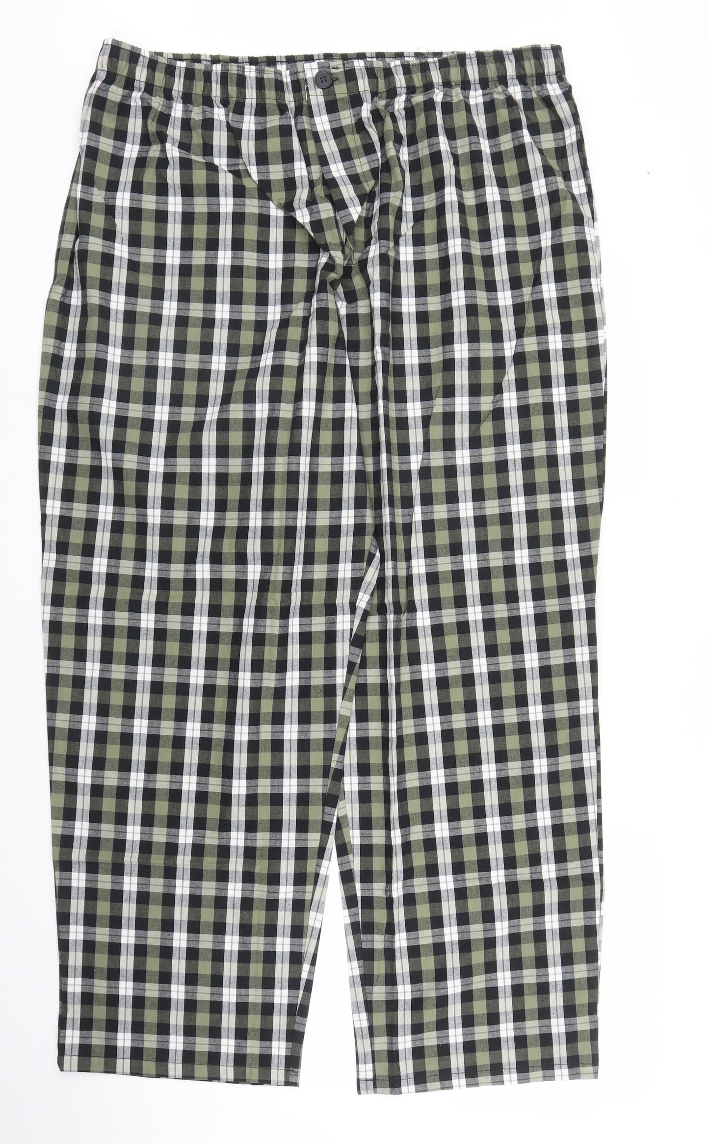 TU Mens Green Plaid   Pyjama Set Size XL