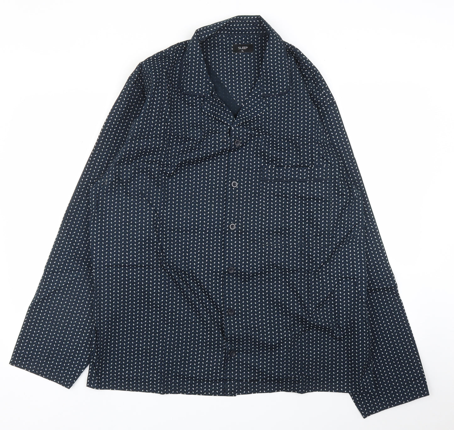 Matalan Mens Blue Paisley   Button-Up Size XL