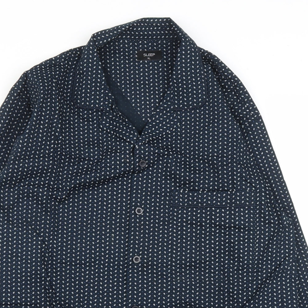 Matalan Mens Blue Paisley   Button-Up Size XL