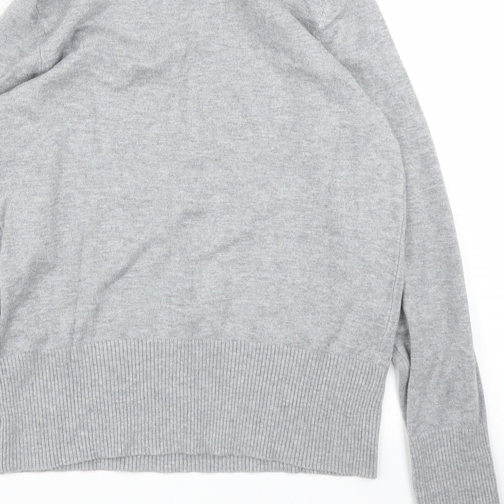 M&S Womens Grey   Basic Blouse Size 8