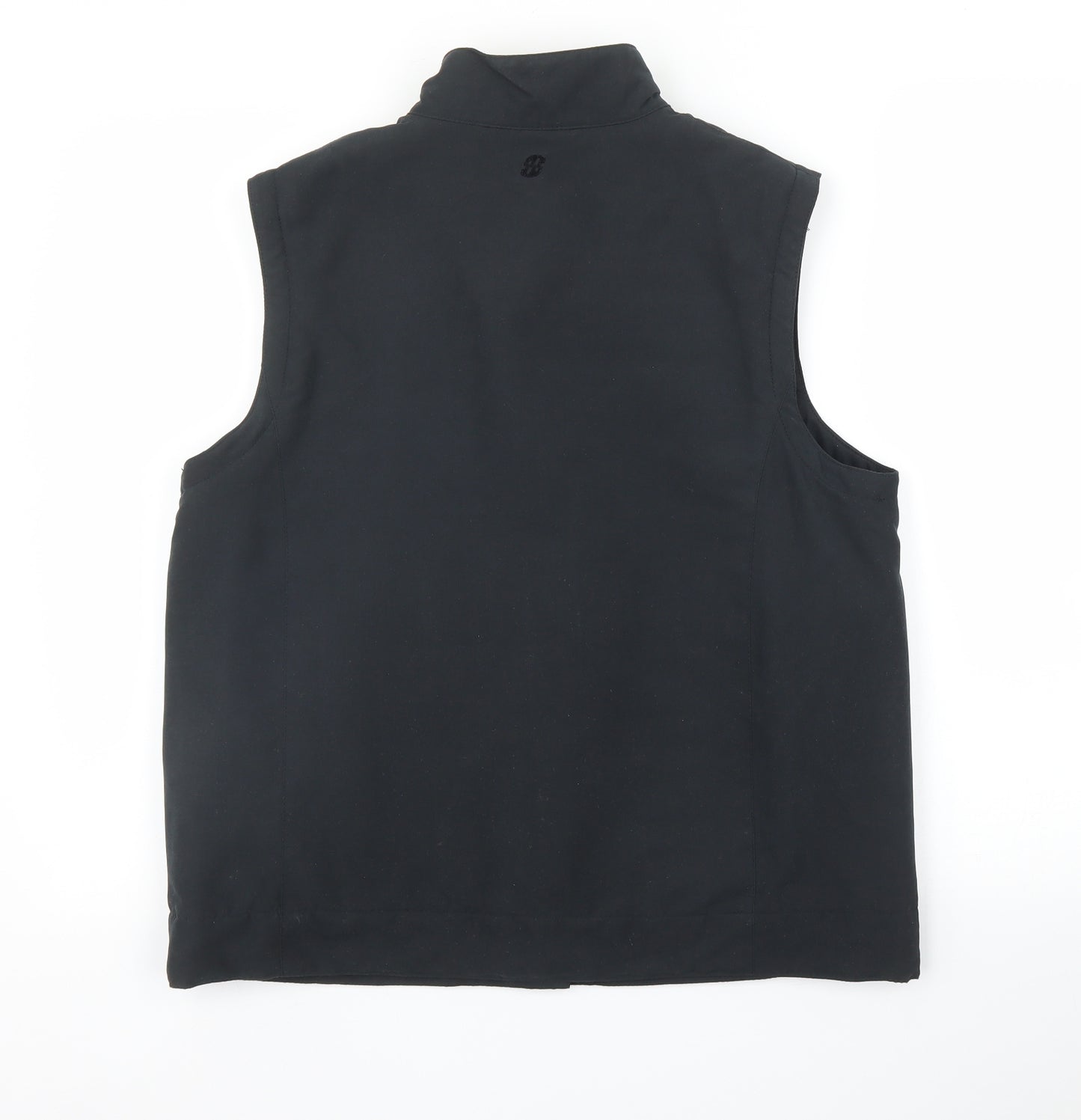 M&S Womens Black   Gilet Jacket Size 14