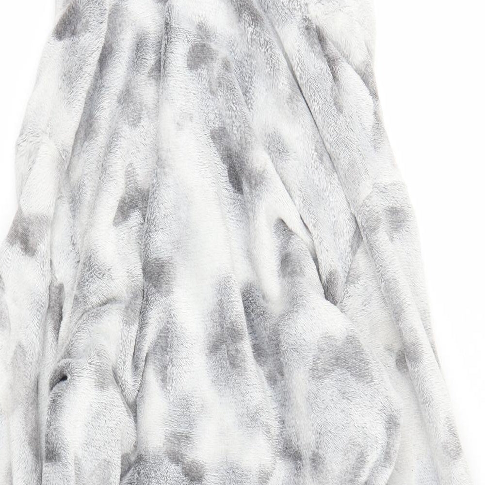 Matalan Womens Grey Solid  Capri Robe Size L