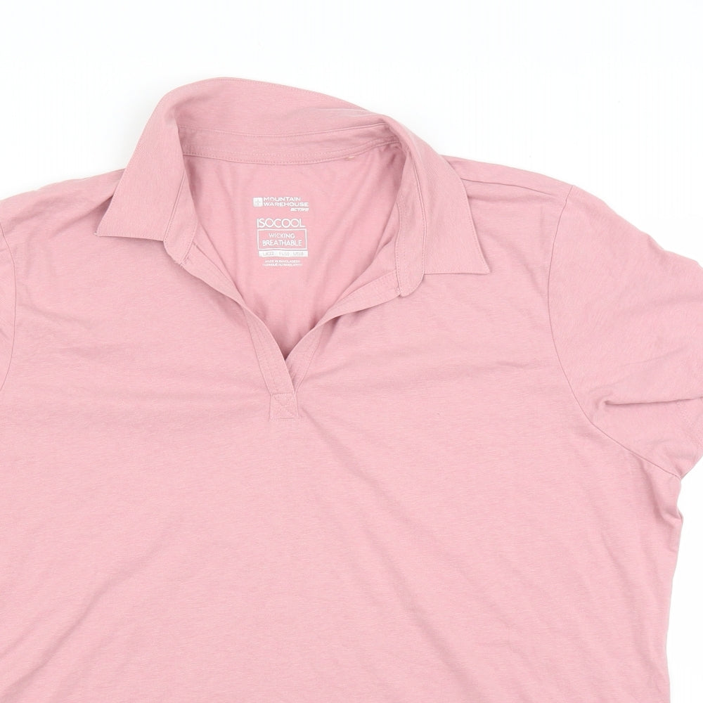 Mountain Warehouse Womens Pink   Basic Polo Size 22