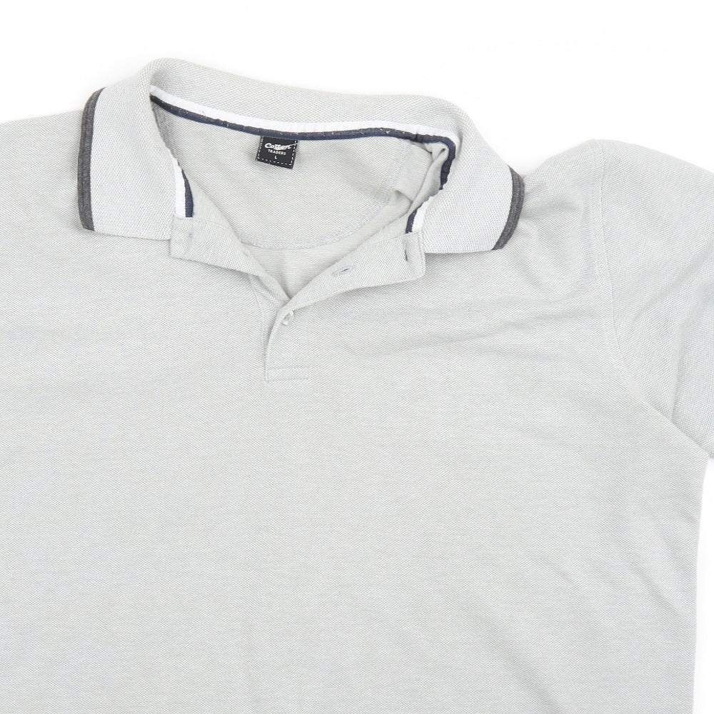 Cotton Traders Mens Green    Polo Size L