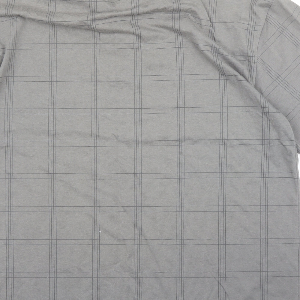 Dunlop Mens Grey Check   Polo Size 2XL
