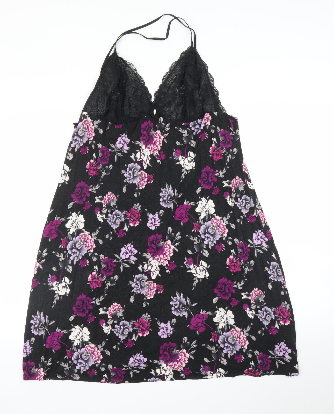 TU Womens Black Floral  Cami Dress Size 20