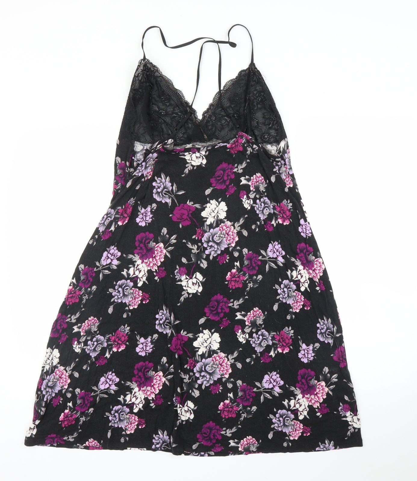 TU Womens Black Floral  Cami Dress Size 20